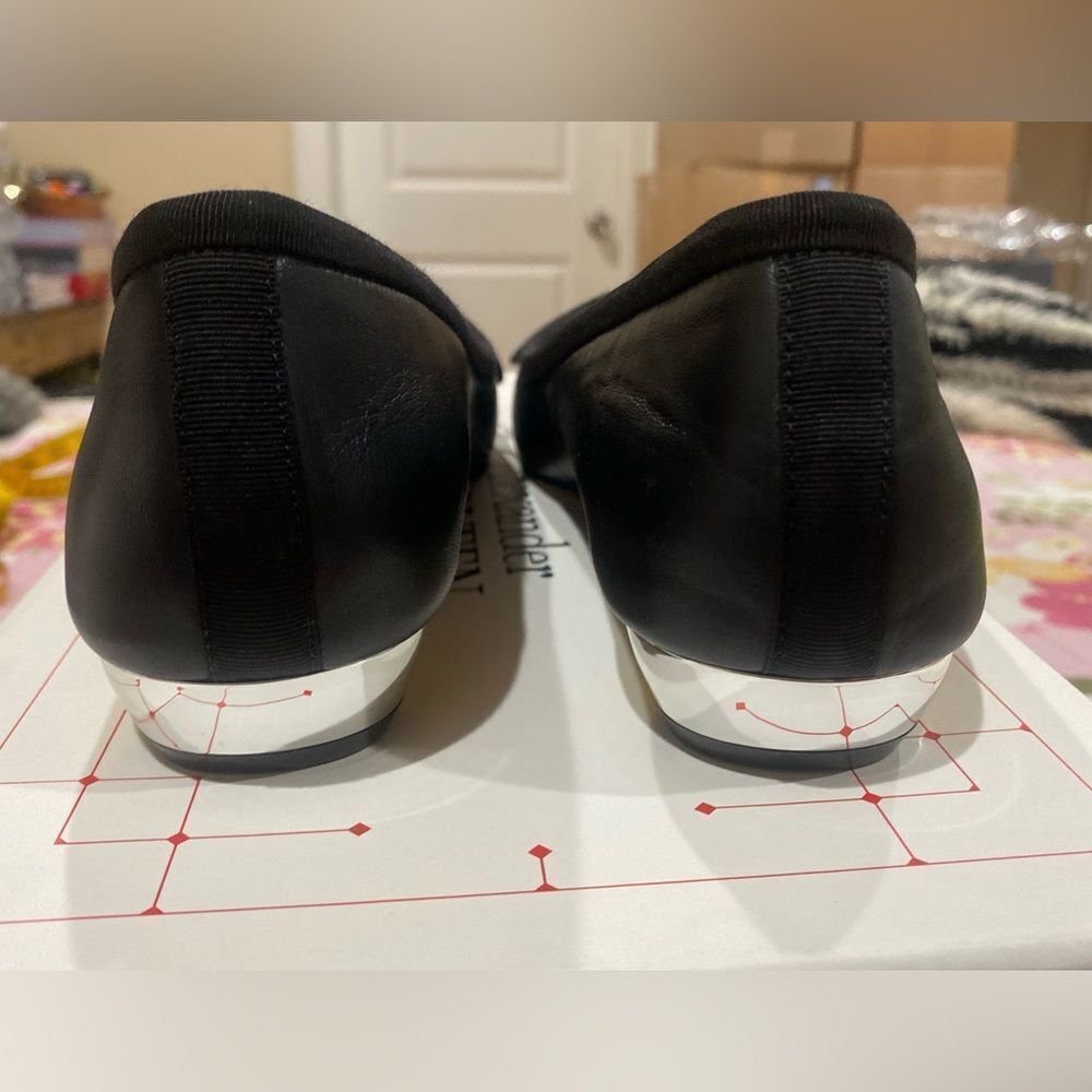 Alexander McQueen Black Leather Flats - Picture 7 of 10